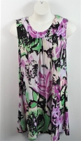 Image Heidi Nightgown - Magenta/Lime Abstract Jersey
