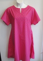 Image Erin Nightgown - Dk. Pink Dot (S, L & 2X only)