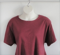 Image SECOND --Tracie Shirt - Raspberry Cotton Knit (S only)