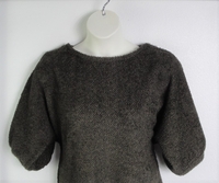 Image Jan Sweater - Brown Chenille Fleece Sweater Knit