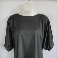 Image Libby Shirt - Olive Green Brushed Polyester Knit