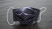 Image Navy Blue Small Dots Face Mask