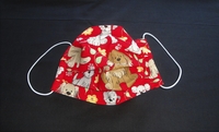 Image Red Glitter Dogs Face Mask