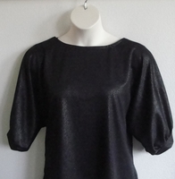 Image Libby Shirt - Black Shimmer Poly Blend Knit