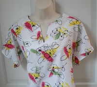 Image Gracie Shirt - Pink/Yellow/Lime Floral Poly
