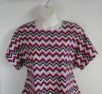 Image Tracie FLANNEL Shirt - Pink/Black Chevron